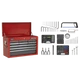 Topchest 9 Drawer 205pc Red/Grey