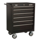 American PRO Rollcab 6 Drawer Black