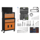 American PRO 6 Drawer Combo Orange/Black