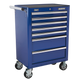 Superline PRO Rollcab 7 Drawer Blue