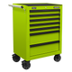 Superline PRO Rollcab 7 Drawer Green Black