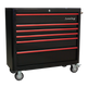 RetroWideRollcab6BlackRed