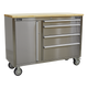 MobileStainlessToolCabinet4Drawer