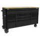 Superline PRO® Mobile Trolley with Wooden Worktop 15 Drawer 1549mm [AP6215BE]
