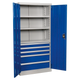 Premier Industrial™ Cabinet with 5 Drawers & 3 Shelves 1800mm