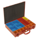 Metal Case with 15 Storage Bins