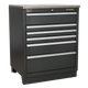 Premier™ Heavy-Duty Modular Floor Cabinet 6 Drawer 775mm