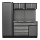 Superline PRO® Storage System with Stainless Steel Worktop 1.96m