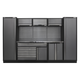 Superline PRO® Storage System with Stainless Steel Worktop 3.24m