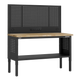 Superline PRO® Modular Workbench with Pegboard Back Panel Wooden Worktop 1525mm