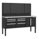 Superline PRO® Modular Workbench with 6 Drawers & Cupboard Stainless Steel Worktop 1830mm