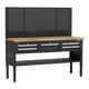 Superline PRO® Modular Adjustable-Height Workbench with 5 Drawers & Wooden Worktop 1830mm