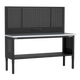 Superline PRO® Modular Workbench with Pegboard Back Panel Stainless Steel Worktop 1830mm