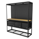 Heavy-Duty Modular Workbench & Racking Kit with 3 Storage Units