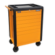 Superline PRO® Push-To-Open Rollcab 7 Drawer - Orange