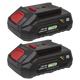 SV20 Battery 20V 2Ah Pack of 2 [BK02]