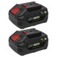 SV20 Battery 20V 4Ah Pack of 2 [BK04]