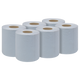 2-Ply Embossed Blue Paper Roll 60m Pack of 6