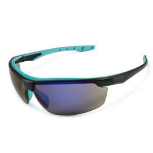 Empiral Metallic UV Protected Safety Goggles, Blue Mirror Black/Blue - Pack of 12