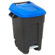 Refuse Wheelie Bin with Foot Pedal 100L Blue