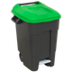 Refuse Wheelie Bin with Foot Pedal 100L Green