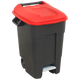 Refuse Wheelie Bin with Foot Pedal 100L Red