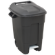 Refuse Wheelie Bin with Foot Pedal 100L Black