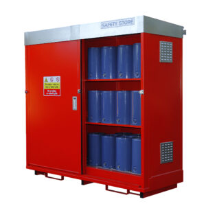 External Bunded Store for 48 Small Drums