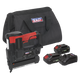 Cordless Nail/Staple Gun Kit 18G 20V 2 Batteries
