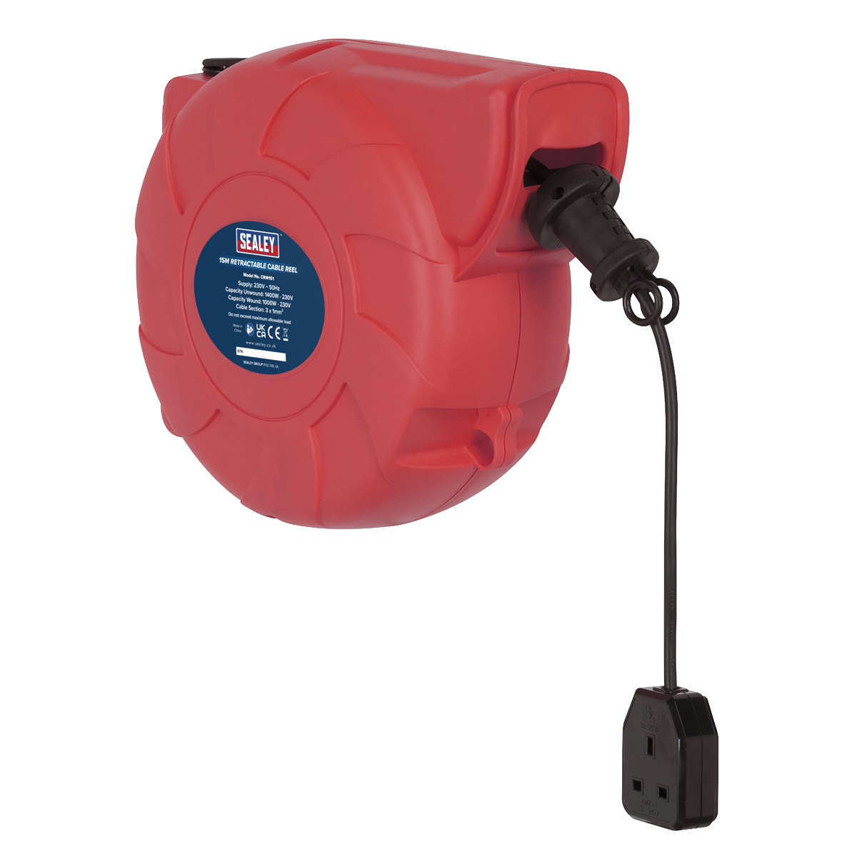 15m Retractable Cable Reel System 1x230V[CRM151]