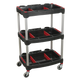 Composite Workshop Trolley with Parts Storage 3-Level [CX313]
