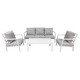 Dellonda Aluminium Sofa Set 4pc