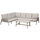 Dellonda Aluminium Corner Sofa Set 4pc