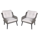 Dellonda Buxton Chair Set 2pc DG79