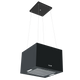 Baridi Square Island Cooker Hood 40cm Black