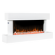 Baridi Wall Electric Fireplace 46 Inch White