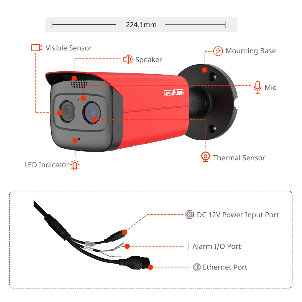 Flame Detection Bullet Network Camera