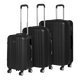 Dellonda ABS Luggage Set Black
