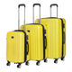 Dellonda ABS Luggage Set Yellow