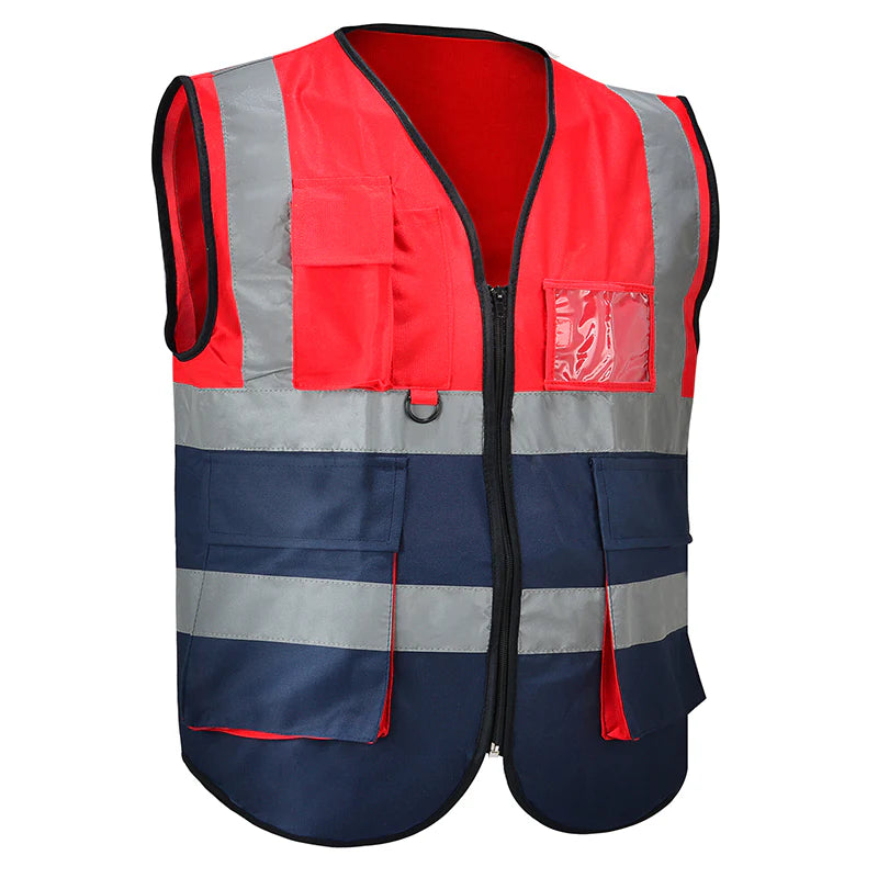 Empiral Glitter Velcro Safety Vest, Size Small, Quick-Fit Hi-Vis Vest for Visitors & Crews - Orange