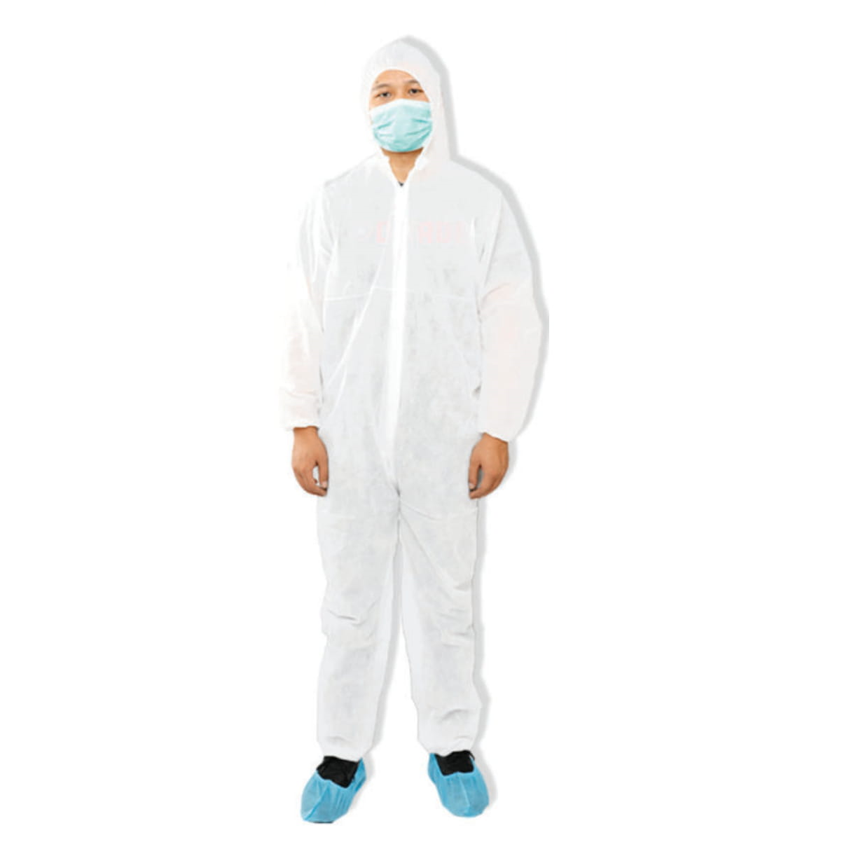 Empiral PP Non-Woven Breathable Coverall, Size Medium, White