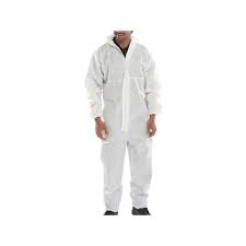 SUNWAY Disposable Coverall - White, XXL Size