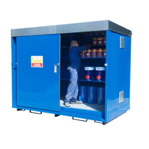 External Bunded Store for 80 Small Drums