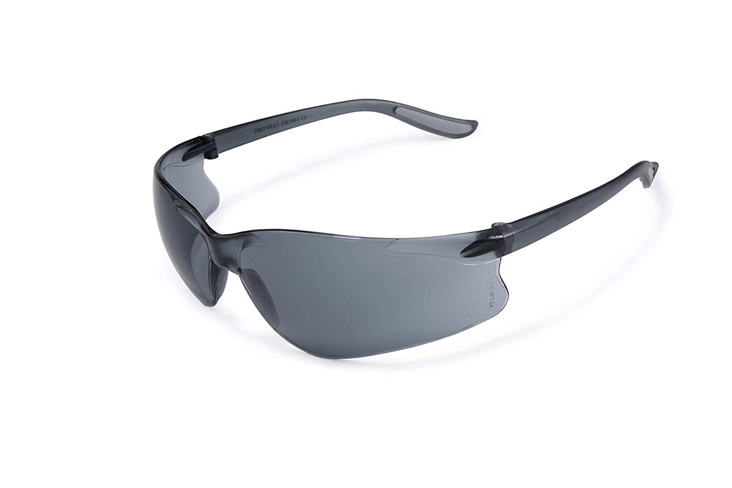 Empiral Fargo UV Protected Anti-Scratch Safety Goggles, Black Lens Grey/Orange Frame - Pack of 12