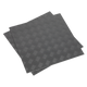 Vinyl Floor Tile Silver Treadplate Pack of 16 [FT1S]