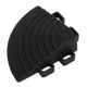Floor Tile Corners Black Pack of 4 [FT3CB]