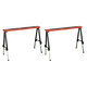 Fold Down Trestle Adjustable Pair