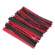 Adhesive Lined Heat Shrink Tubing Assortment 200mm 72pc - Black & Red [HSTAL72BR]