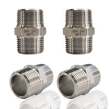 Hex Nipple | NPT Threaded Pipe Connector