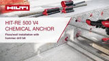 Hilti HIT-RE 500 V4 Ultimate-Performance Injectable Epoxy Mortar Anchor